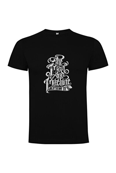 iLovePrints Vintage Metal Typography Tshirt