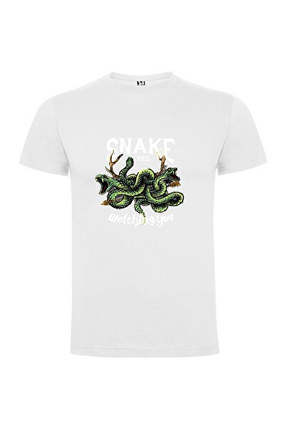 iLovePrints Emblazoned Serpent Stare Tshirt
