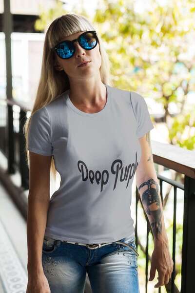 iLovePrints Deep Purple Logo Tshirt