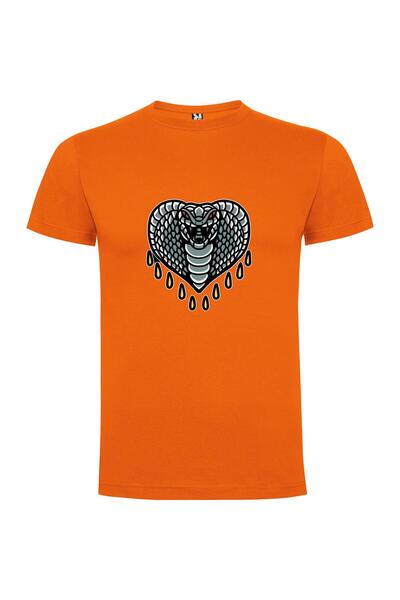 iLovePrints Heart Cobra Art Mascot Tshirt