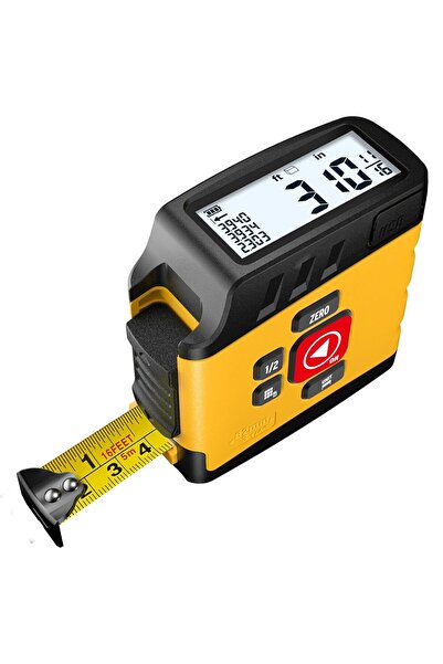 AC Ruletă Digitală 2‑în‑1 ACPOTEL DT20, 5 m, Afișaj LCD, Reîncărcabilă, Măsur...
