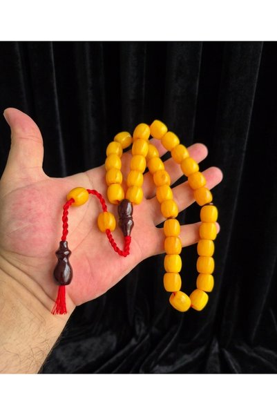 güleçdoğaltaş Güleç Natural Stone Mehmet Başkut Masterly Crafted Raw Faturan Barrel Cut Prayer Beads
