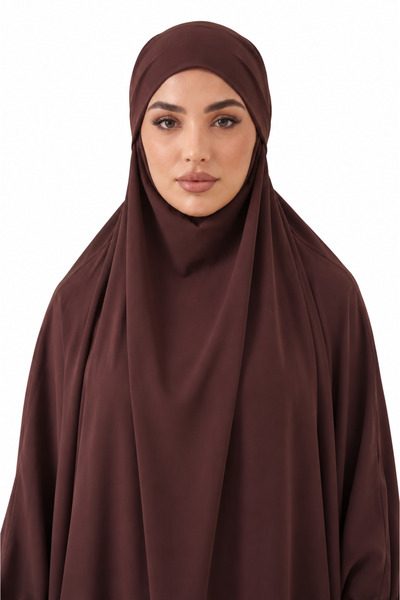Elhaam The label Premium Espresso Rose Jilbab - Prayer Dress