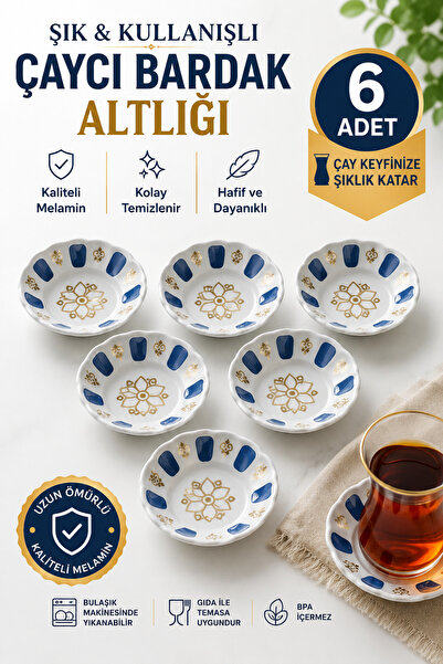 Funny Life 1. Class Melamine Blue Gold Gilded Unbreakable Traditional Coffee ...
