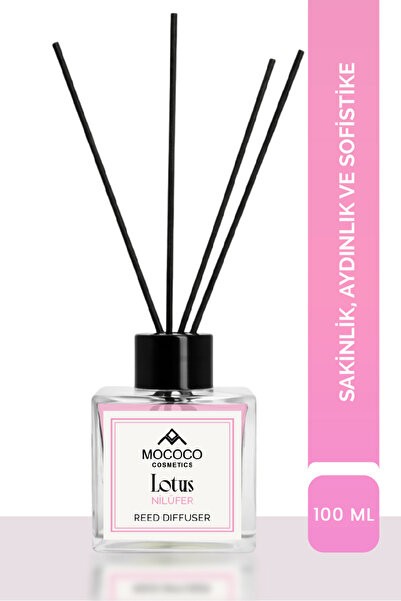 MOCOCO COSMETICS Odorizant de cameră cu bețișoare de bambus Lotus 100 ml – Di...