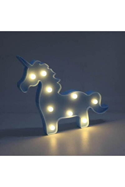 Generic Σιέλ διακοσμητικό φωτιστικό Μονόκερος, LED, μπαταρίας, 31x4x25(h) cm