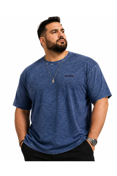 ANNEX Large Size Cotton Comfortable Fit Daily Use Crew Neck Men's T-Shirt