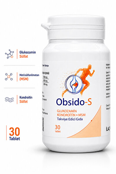 Obsido-S Obsido‑S Glukozamin Kondroitin MSM İçeren Takviye - 30 Tablet