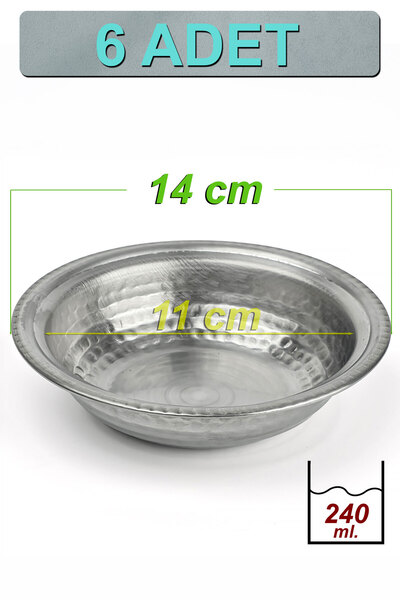 Binbir Trend 14 cm Krom Çelik Kahvaltılık ve Meze Kasesi 240 ml | Çerezlik, S...