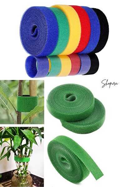 Shopura Garden Plant Seedling Binding Fixing Organizing Tape Hook and Loop St...