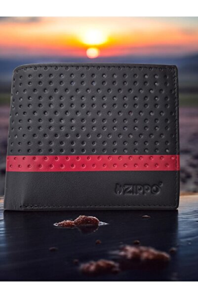 Zippo Ανδρικο Πορτοφόλι Navy Blue με Θήκη Κερμάτων.