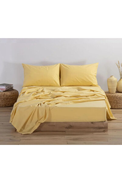 Nef Nef Homeware Μονό Σεντόνι Βασικό 170X270 - 131-Κίτρινο