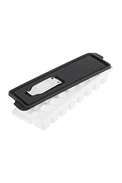 OEM Cutie pentru Cuburi de Gheață cu Capac, pentru 16 cuburi, Gri