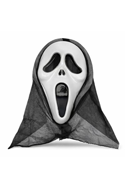 TİMİON Hooded Scream Mask - Ghost Mask 33X21 cm Please Open the Product You A...