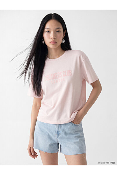 LC Waikiki Nevavm with Difference London Printed Soft Touch Women's T-Shirt