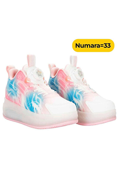 TOYFEST Rising Sports Işıklı Patenli Kız Spor Ayakkabı 33 Numara
