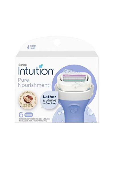 Schick Intuition شيك انتويشن غيار شفرات حلاقة بزبدة الكاكاو العضوية - 3 حبة