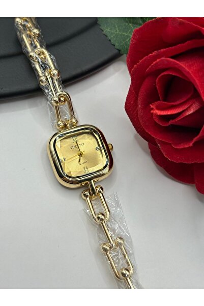 rycollections ساعة تايمست موديل مربعة أنيقة مع سوار سلسلة