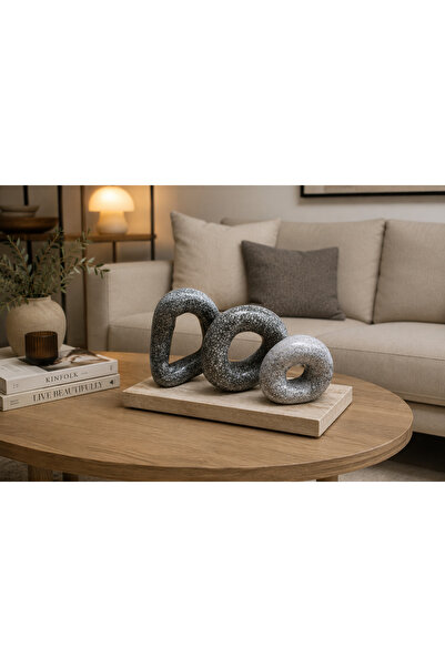 Materra Ceramic Art SERAMİK HEYKEL DEKORATİF FORM EL YAPIMI ÖZEL TASARIM UZUN...