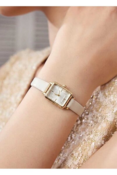 Evaa Jewelry Accessories Minimalist Dikdörtgen Kasa Deri Kordonlu Kadın Kol S...