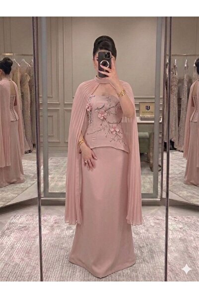 Reem bridal فستان وردة البودرة الملكية وصف المنتج للمتجر: