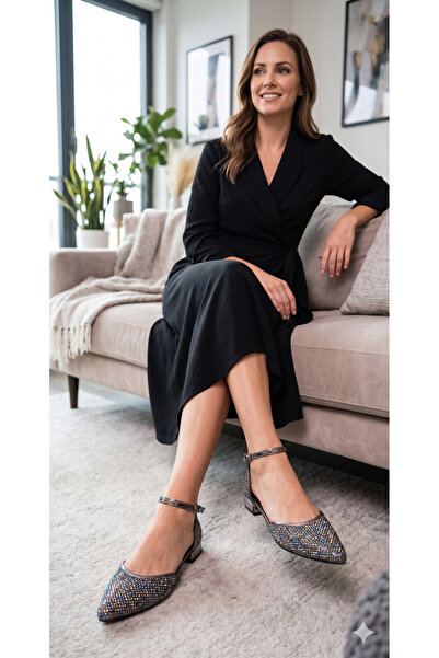 JENA Beaded Detail Women's Heel Shoes