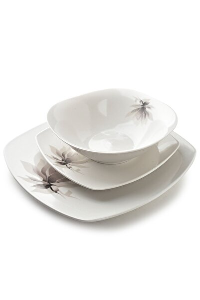 MONDEX Set de masă din porțelan Affekdesign by Magnolia, 18/24/16 cm, Alb, 18...