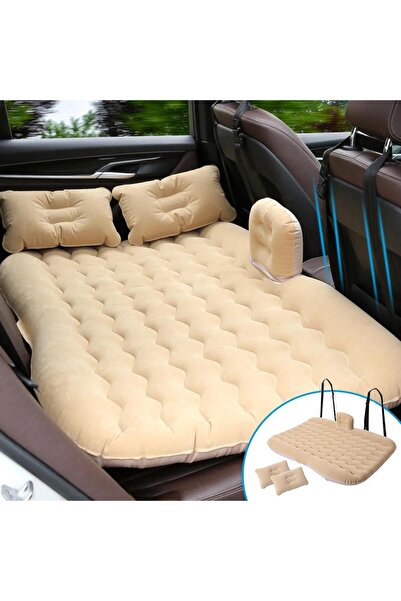 Munico Universal Araba Seyahat Şişme Yatak 80x135cm Otomatik Arka Koltuk Baga...