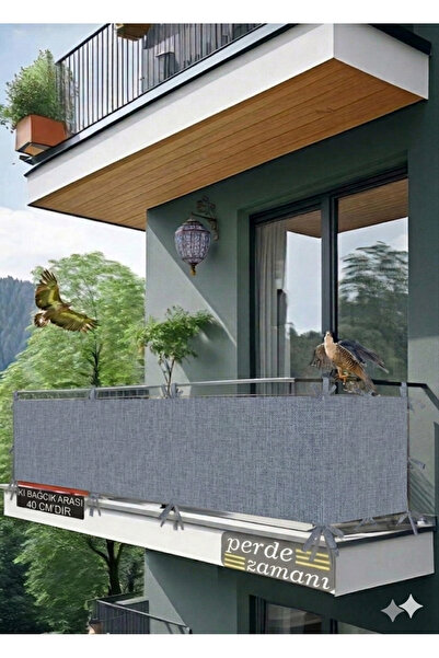 ViVeri Balkon Demiri Perdesi Korkuluk Perdesi Her Ölçüde Boy X En Dikmeli Bağ...