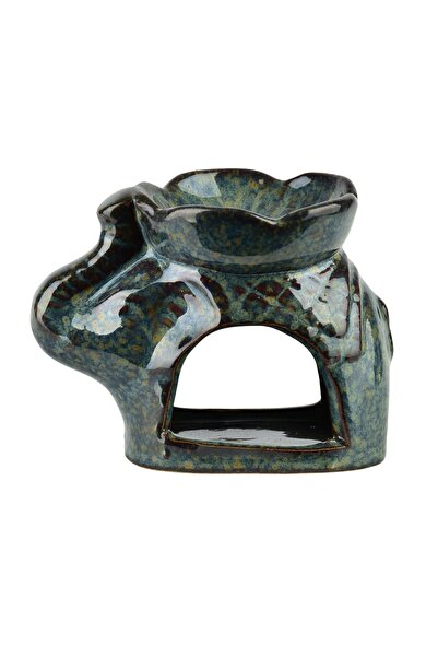 MONDEX Arzător de ulei ceramic elefant 9x5x7 cm Multicolor 1 bucată
