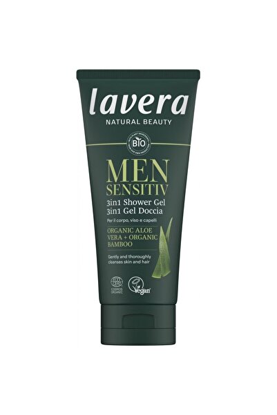 Lavera Gel de dus sensitiv 3 in 1 cu aloe vera bio si bambus bio pentru barbati
