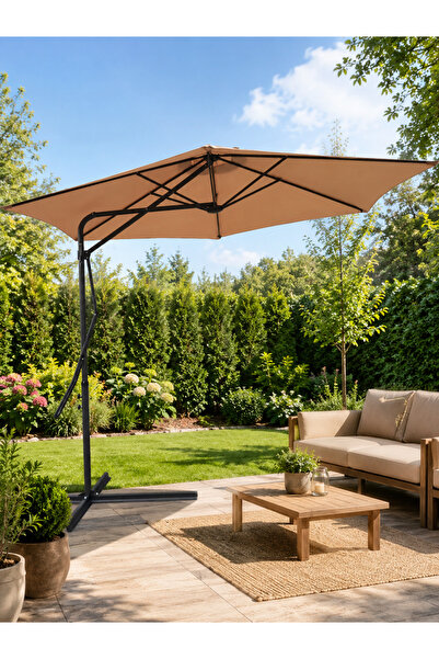 form outdoor Garden Yandan Gövdeli Şemsiye
