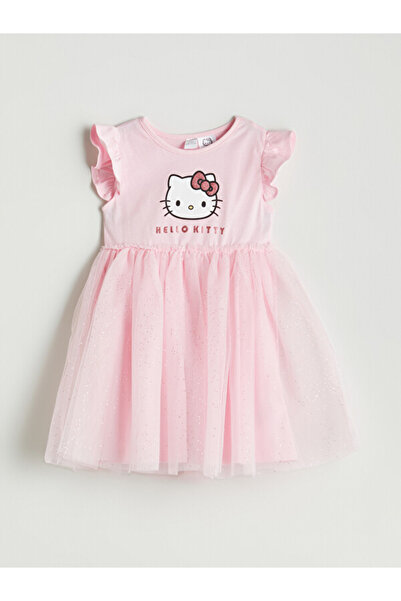 LC Waikiki I Cute Hero Figure Girl's Tulle Combed Cotton Dress from Freezen S...