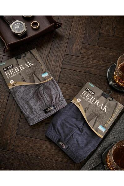 Berrak Underwear Desenli Boxershort(Tekli Satılır)