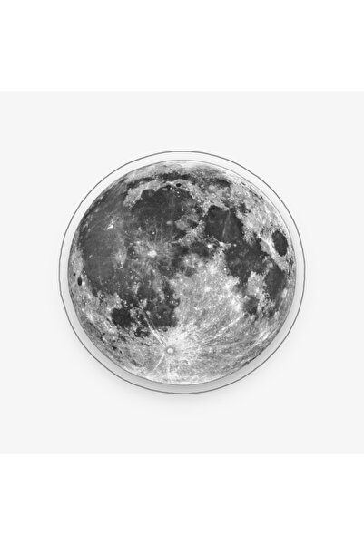 Moon Halı Kaymaz Taban Yıkanabilir Robot Süpürge Uyumlu Yuvarlak
