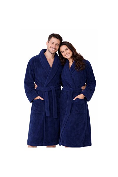 Plush Halat de Baie unisex, Bumbac 100%, pufos si absorbant, 420 GSM