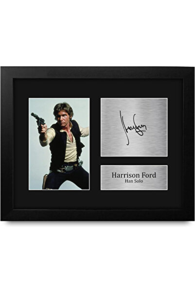 HWC Trading Harrison Ford Gift USL Framed Signed Printed Autograph Star Wars ...