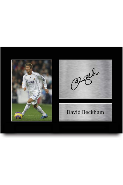 HWC Trading A4 David Beckham Real Madrid Gifts Printed Signed Autograph Pictu...