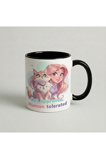 Petgifts Cana Cadou Personalizat Amuzanta Cu Mesaj Cat Approved, Human Tolera...