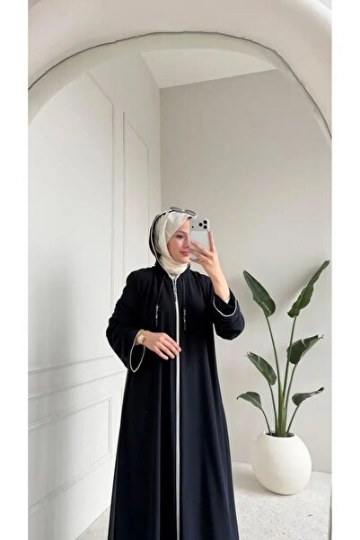 NİLNUR MODA New Season Women's Asli Dubai Ferace Is Lined