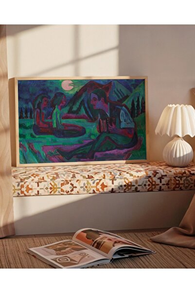 Pegziz Ernst Ludwig Kirchner Slika čoveka koji svira harmoniku u mesečini | U...