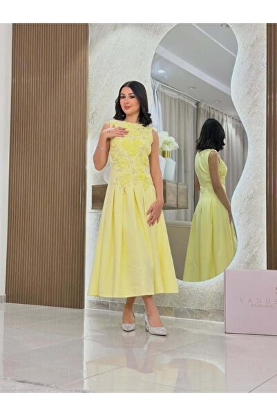 vanus fashion 7136 - فستان سهرة ميدي