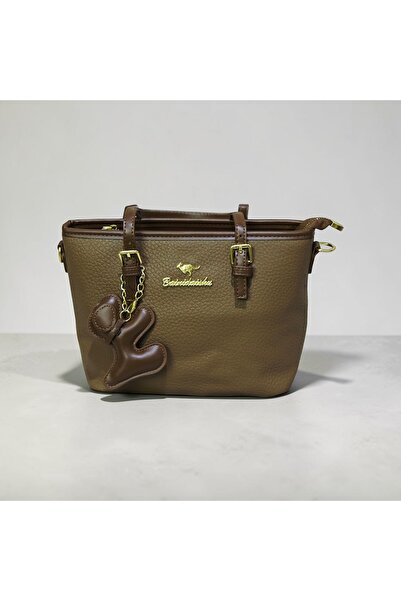 Desire 8614-Bainidaishu PU Leather Handbag Light Brown Color