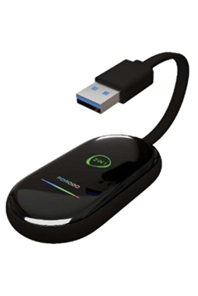 porodo Play-X Wireless CarPlay Adapter – Wi-Fi & Bluetooth Car Adapter for Wi...