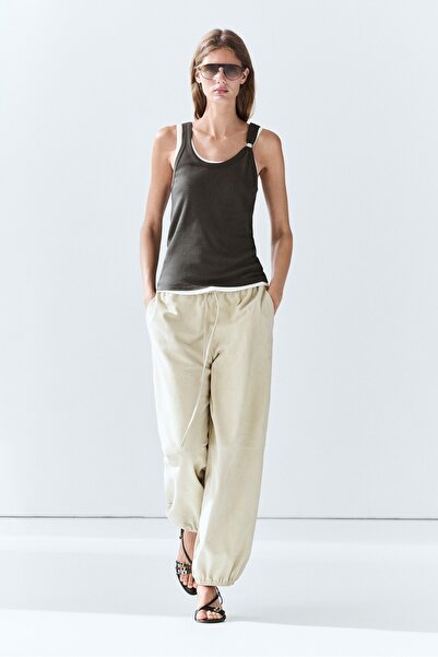 Massimo Dutti Takı detaylı çift askılı top