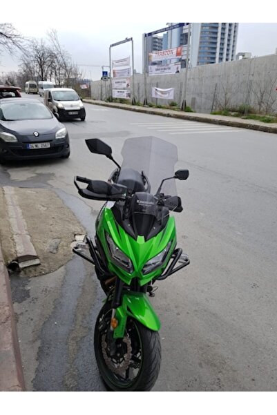ZEUS MOTOR 2015-2018 Kawasaki Versys 650 (KLE) Uyumlu Uzun Ön Cam Zeus Açık Füme