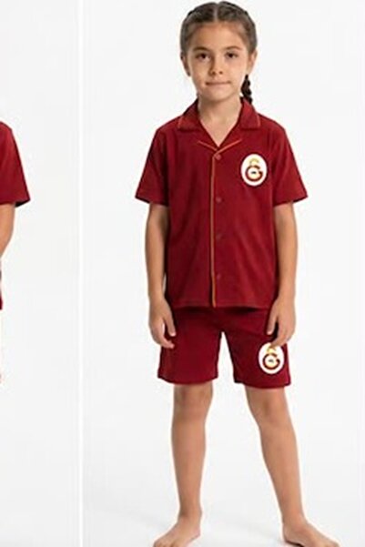 Galatasaray Originalni licencirani devojčin set pidžama sa četvrtastim ovratn...