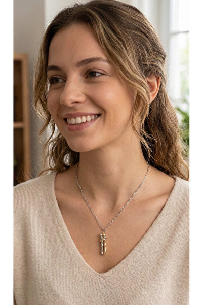 OGHAMAY 316L Steel Silver Color Chain Hugging Model Women's Necklace