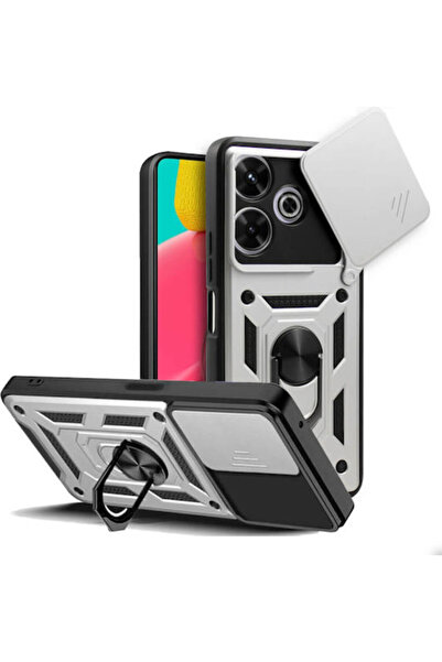 OEM Ασημί Συρόμενο Πίσω Κάλυμμα (Xiaomi Poco M6 4G, M6 Plus 5G)