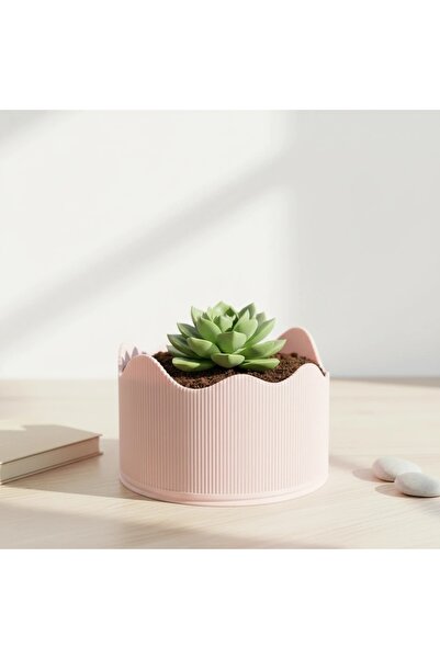 OEM Ghiveci Decorativ Modern Cu Margine Ondulata Suport Plante Interior